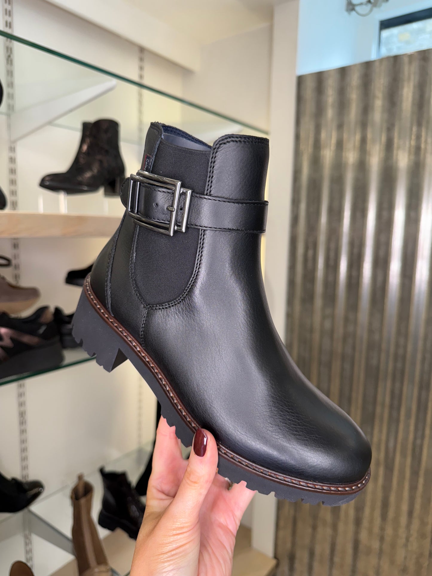 Callaghan - Black Nappa Leather Chelsea Style Boot