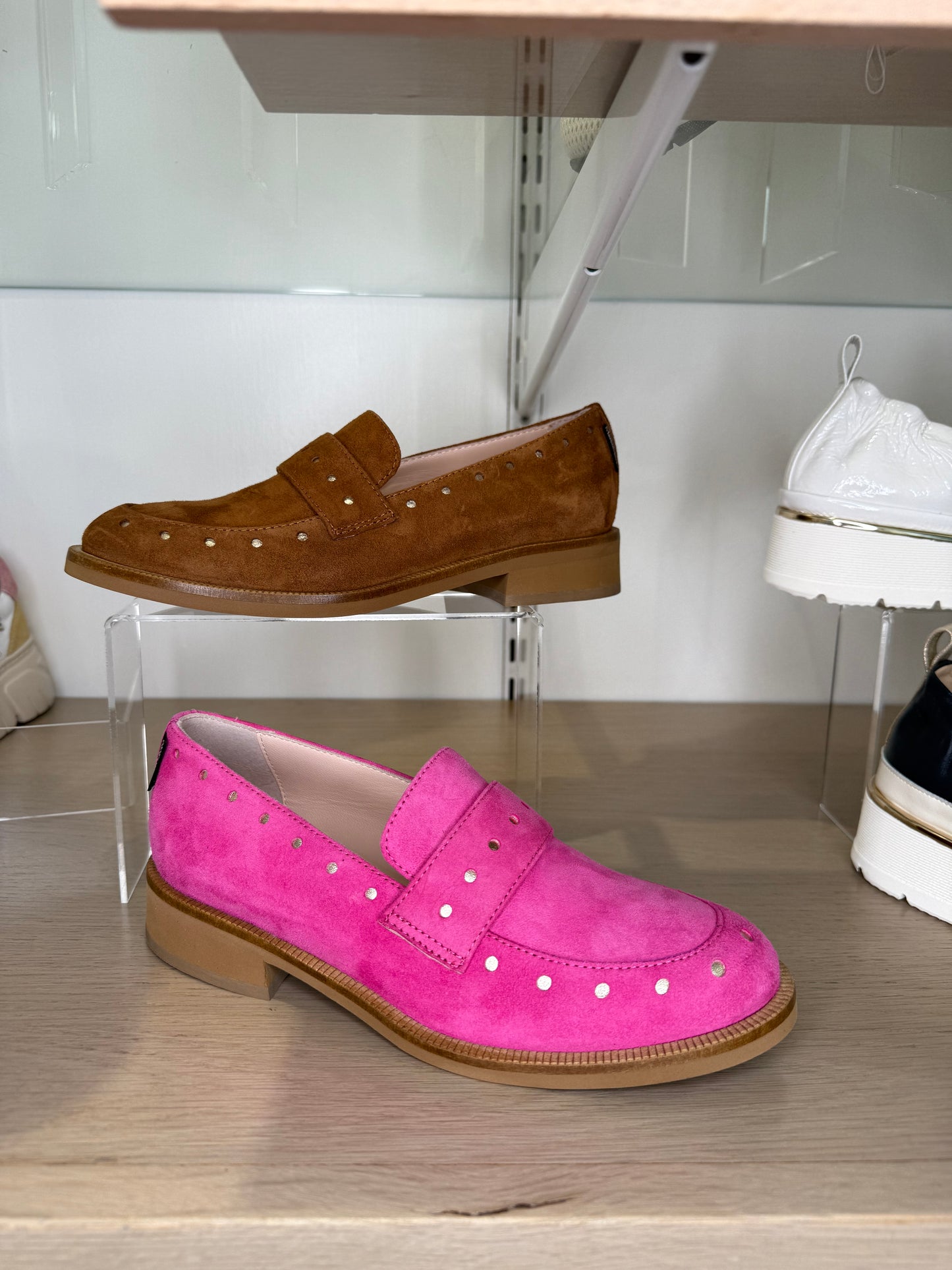 Marco Moreo - Hot Pink Suede Loafers