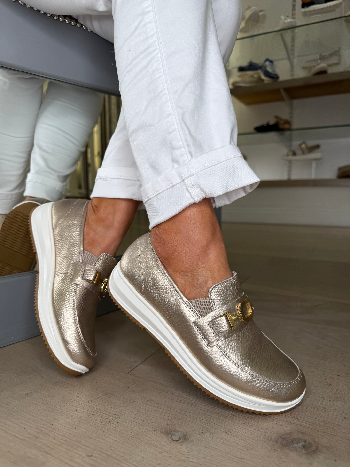 Ara - Soft Gold Slip On Shoe