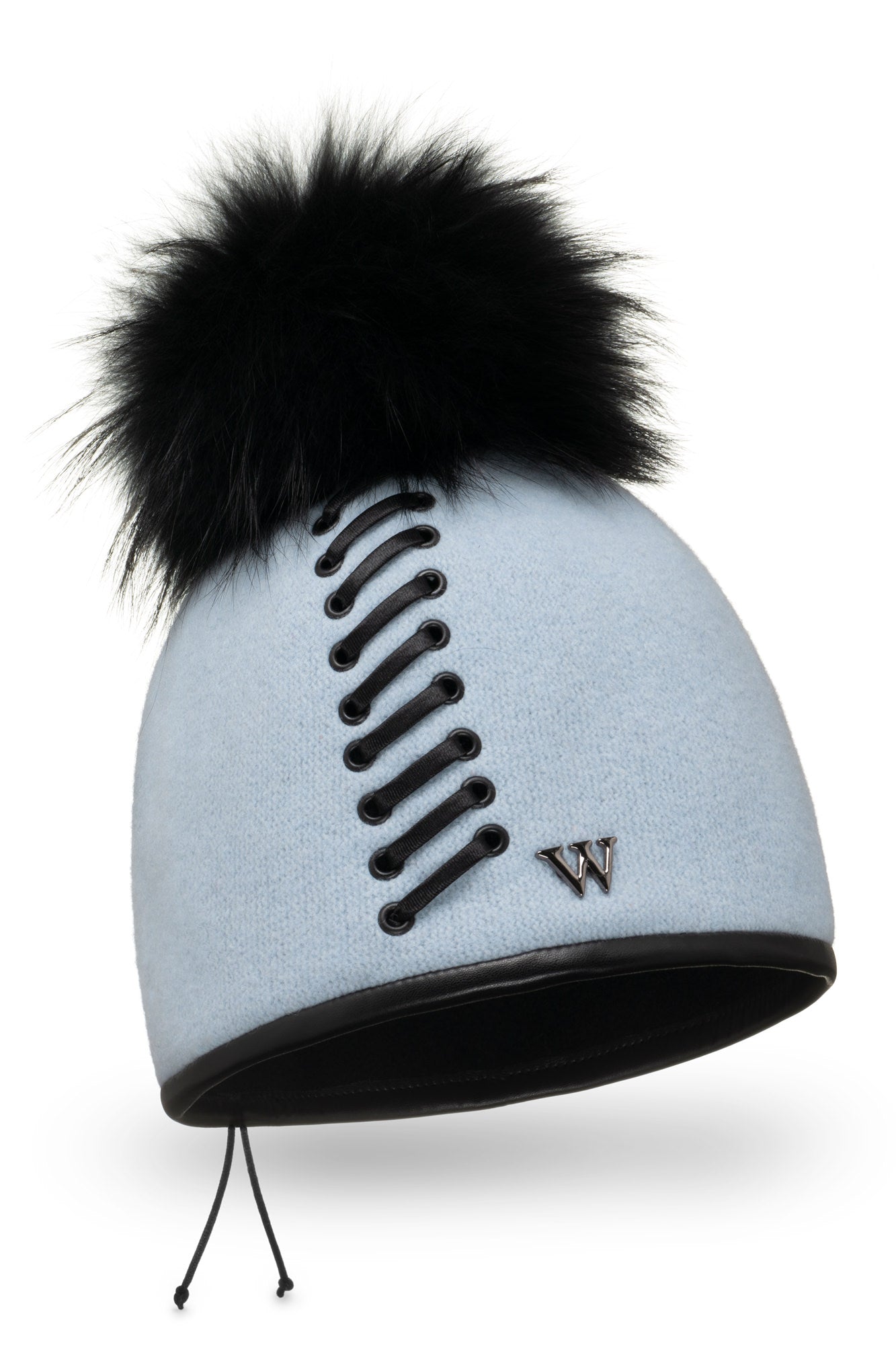 Willi Hat -Aszmi Powder Blue Pompom Hat