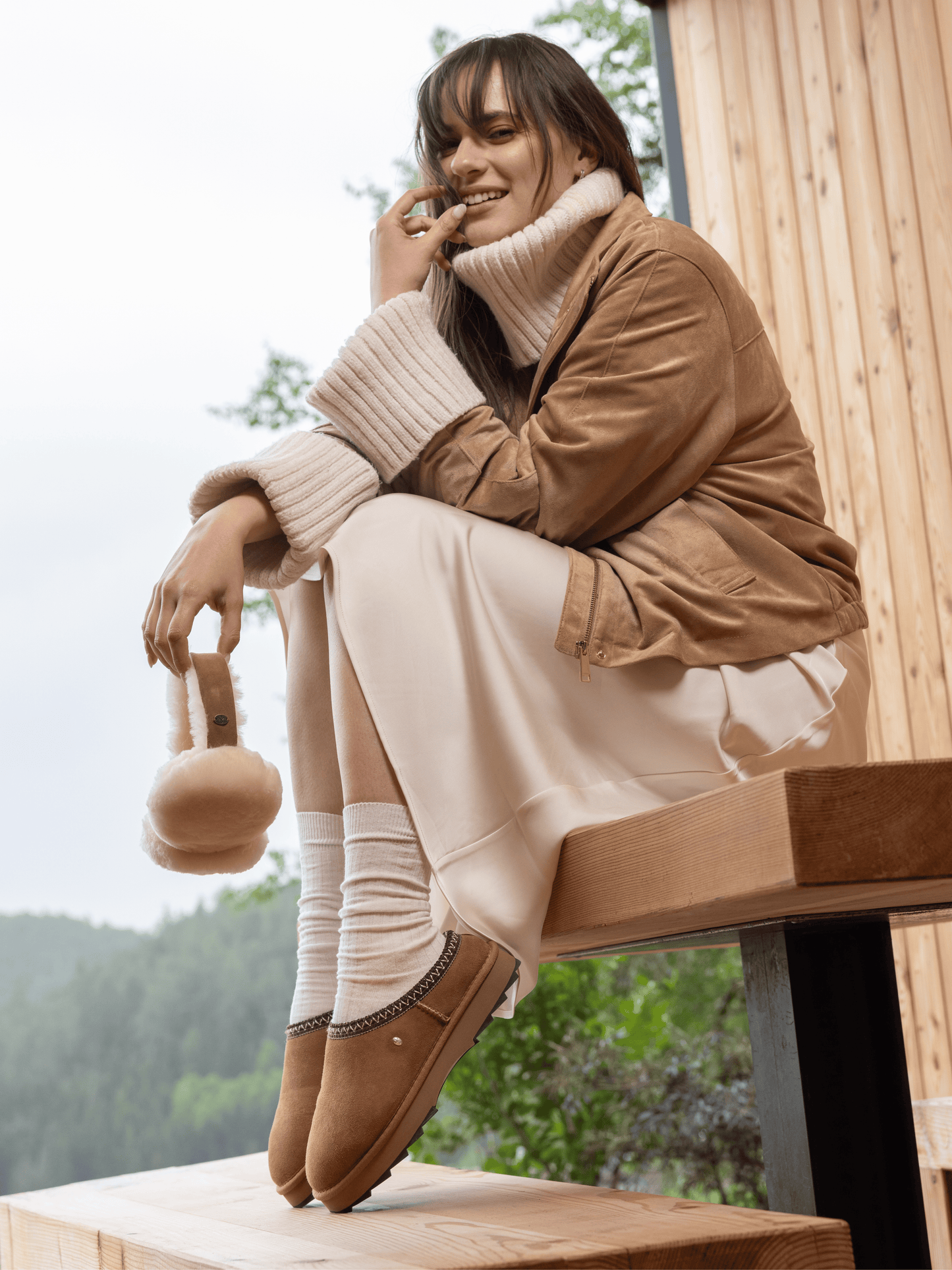 Emu Australia -Sharky Scuff Chestnut Clog