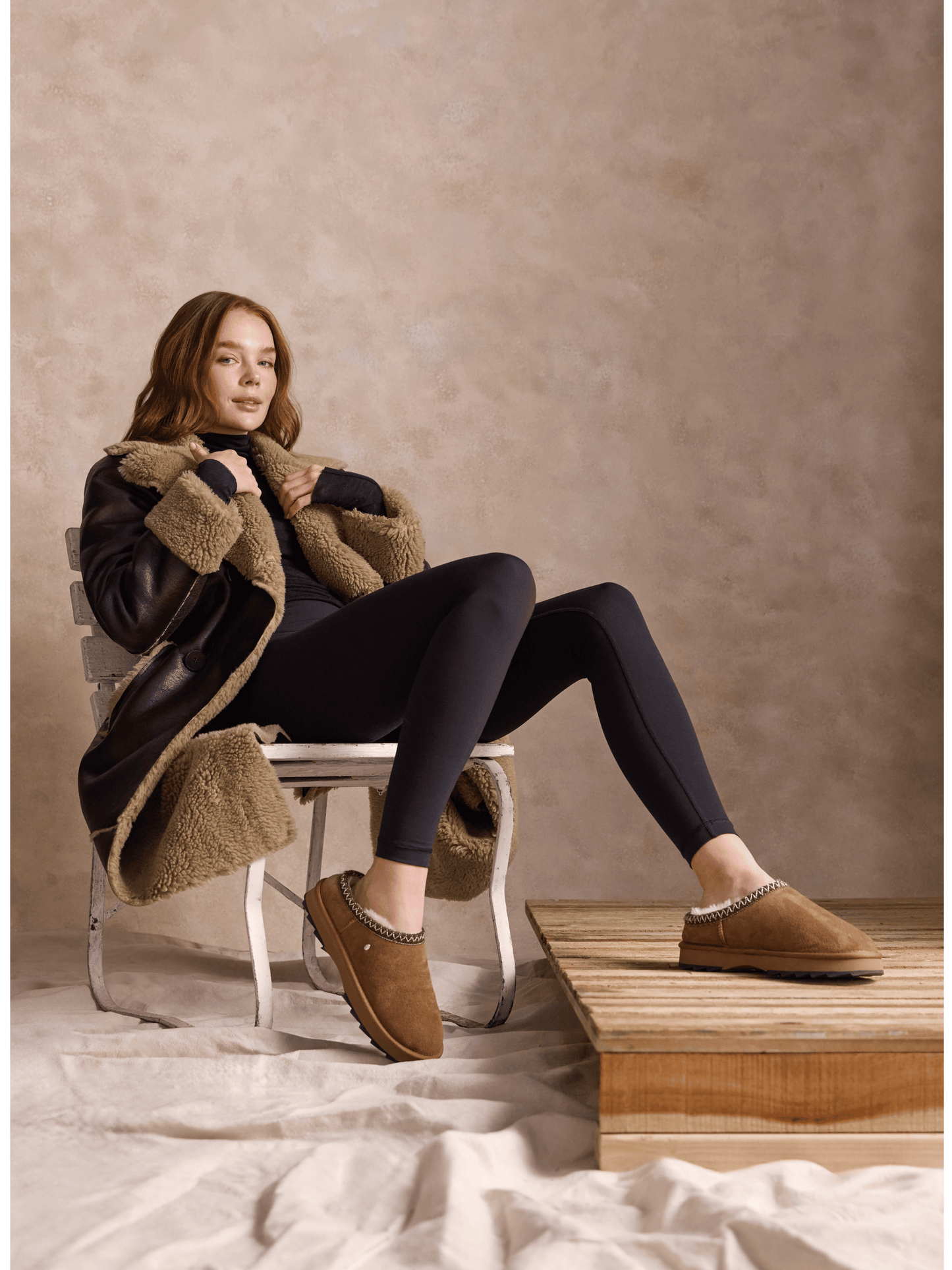 Emu Australia -Sharky Scuff Chestnut Clog