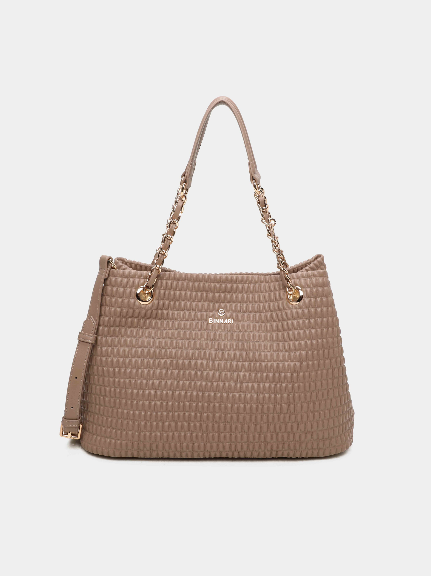 Binnari - Patty Taupe Large Two Handle Bag