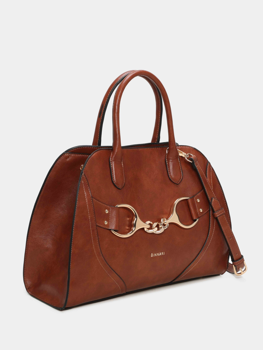 Binnari - Fanny Large Tan Handbag