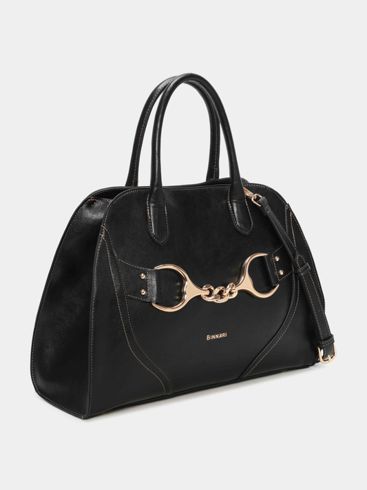 Binnari - Fanny Large Black Handbag