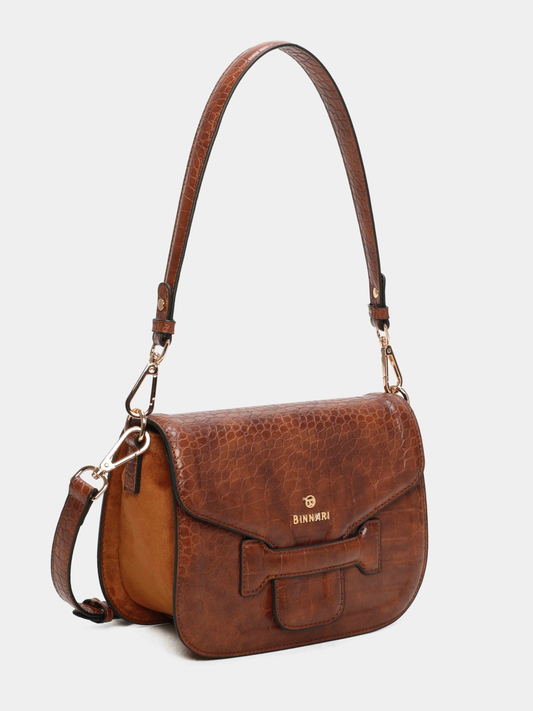 Binnari - Mandy Tan Flap Shoulder Bag