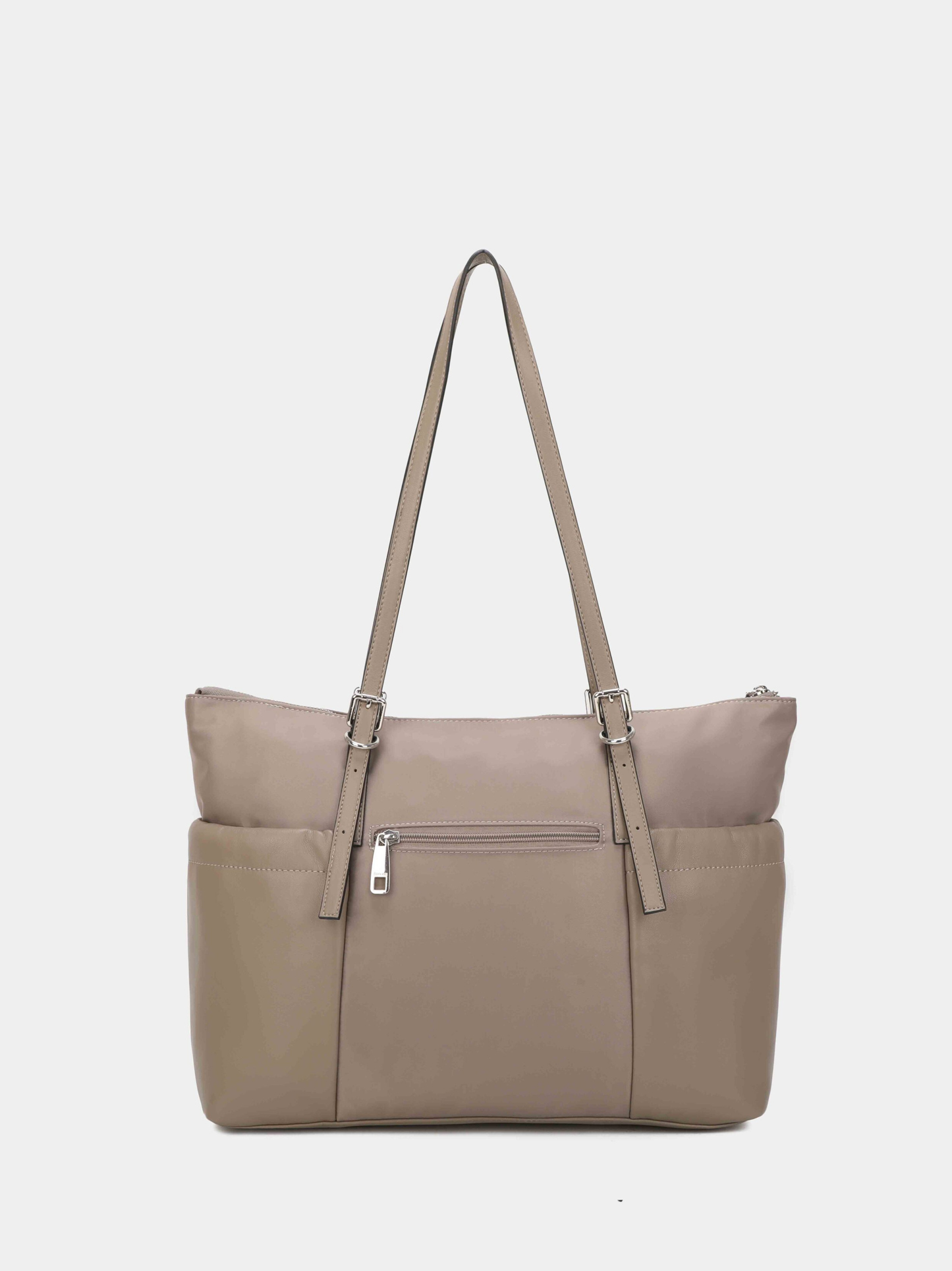 Binnari - Elodi Taupe Large Shopper Tote Bag