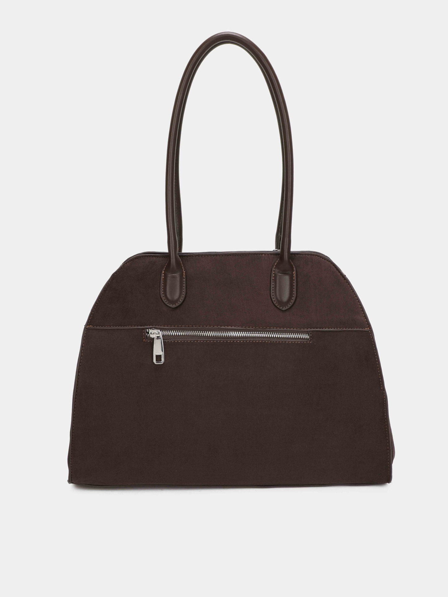 Binnari - Glen Brown Suede Large Two Handle Bag