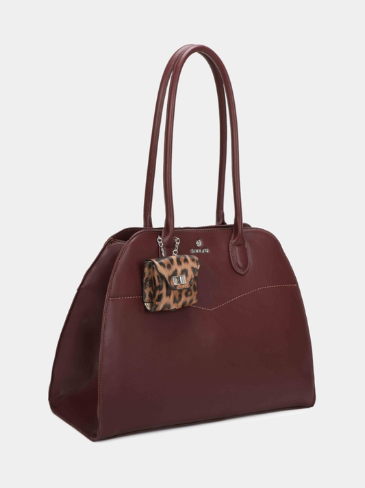 Binnari - Glen Bordeaux Large Two Handle Bag