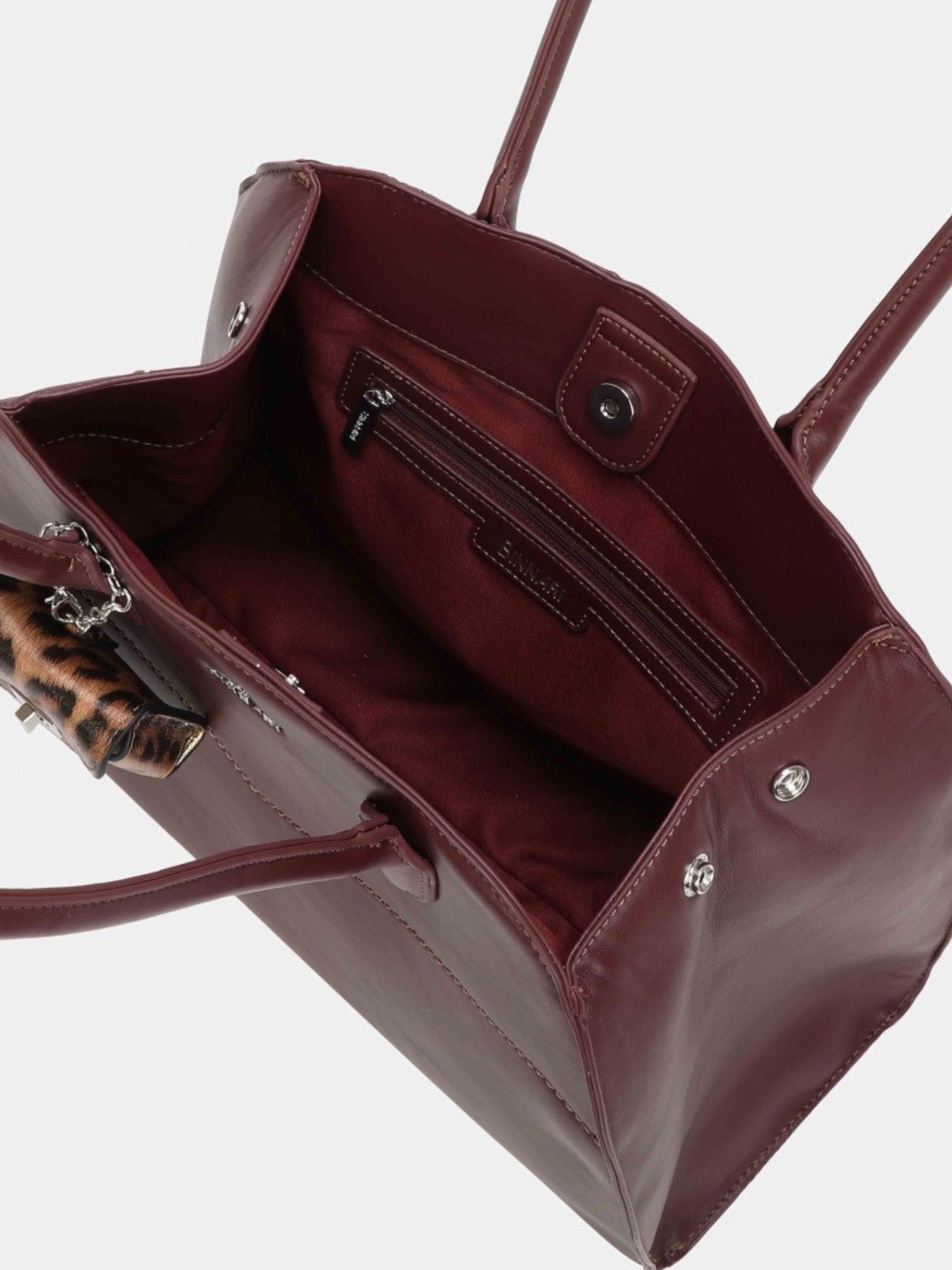 Binnari - Glen Bordeaux Large Two Handle Bag