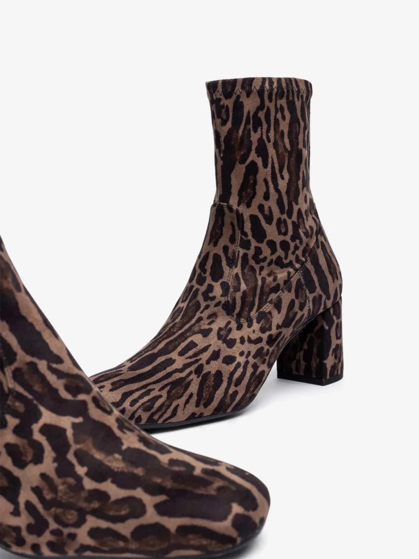Unisa -Leopard Print Block Heel Boot