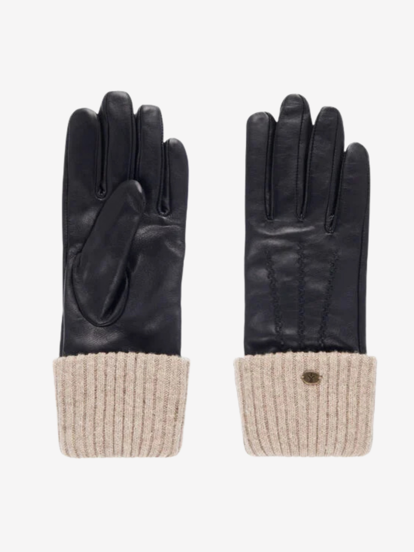 Emu Australia - Loch Black/Taupe Leather Gloves