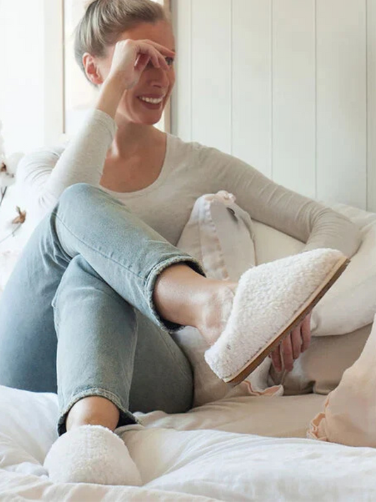 Emu Australia - Joy Teddy Natural Slipper W12583