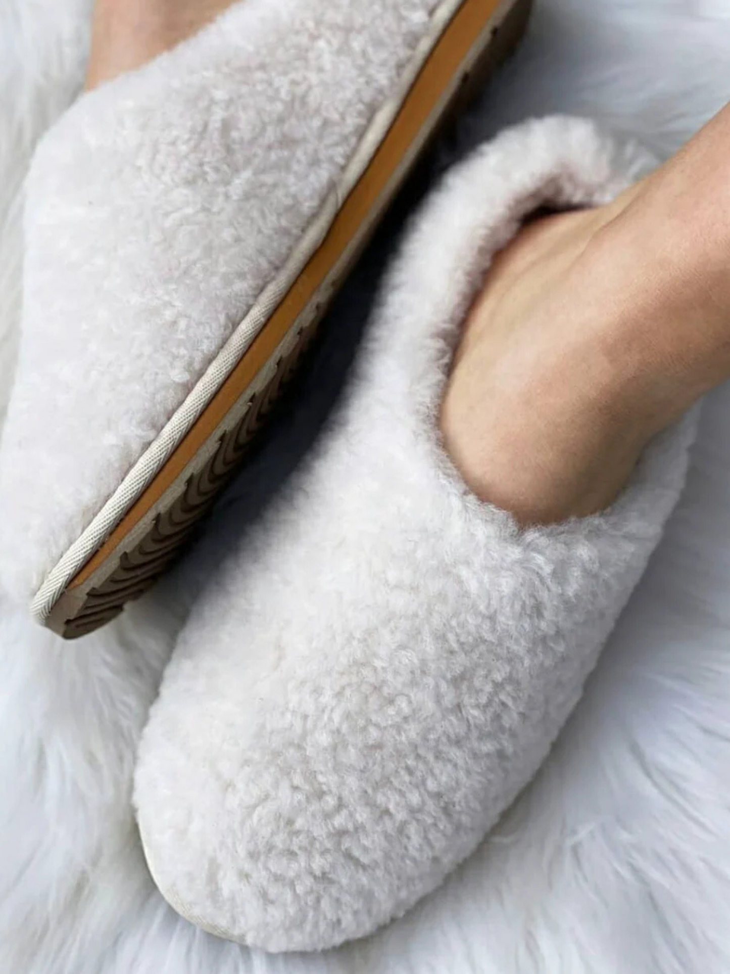 Emu Australia - Joy Teddy Natural Slipper W12583