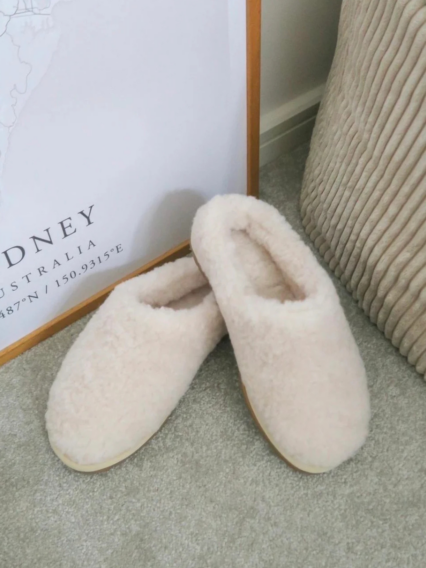 Emu Australia - Joy Teddy Natural Slipper W12583