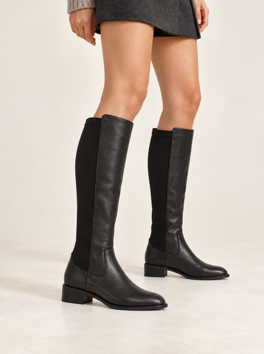 Lodi - Black Classic Long Chelsea Style Boot
