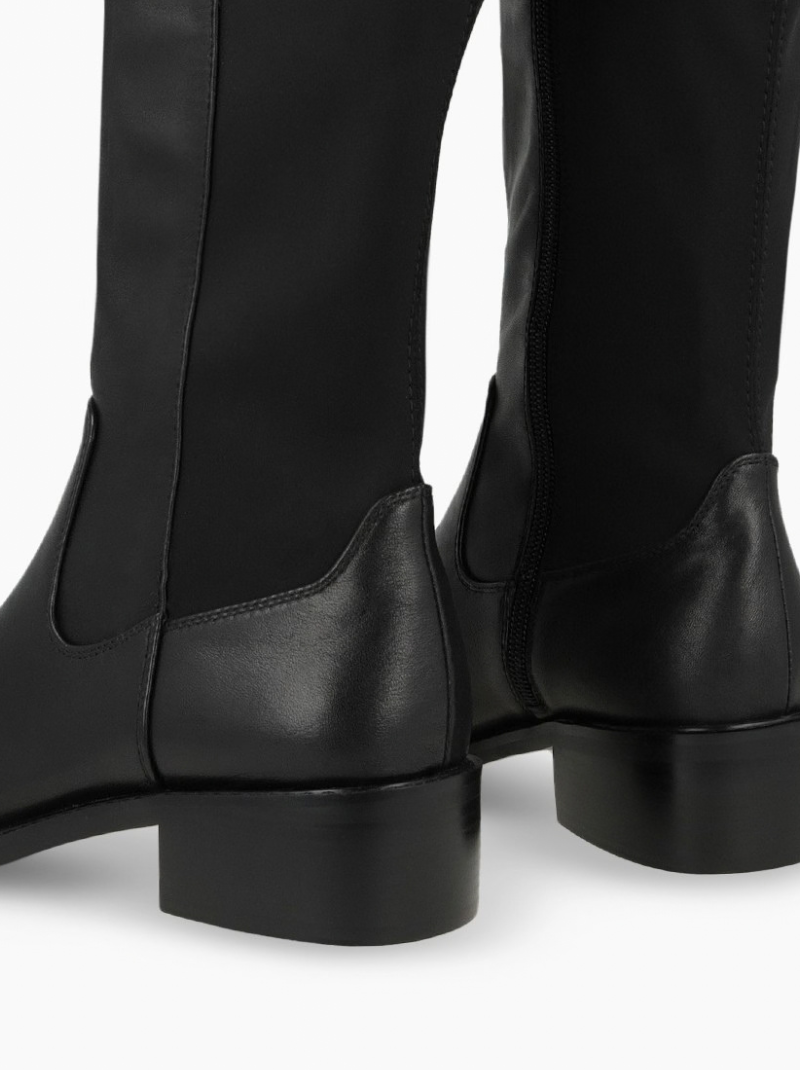 Lodi - Black Classic Long Chelsea Style Boot