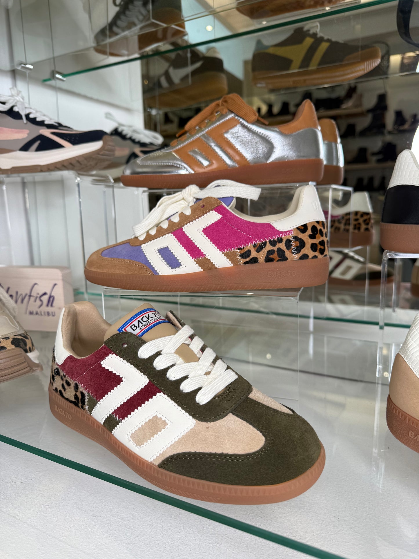 Back 70 - Squid Purple/Pink Suede Mix Tan Trainer