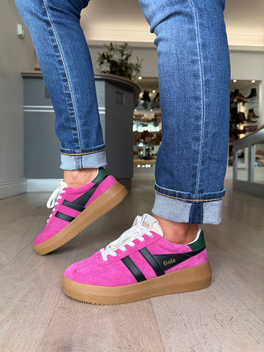 Gola - Athena Fuchsia Pink Mix Gum Sole Trainer