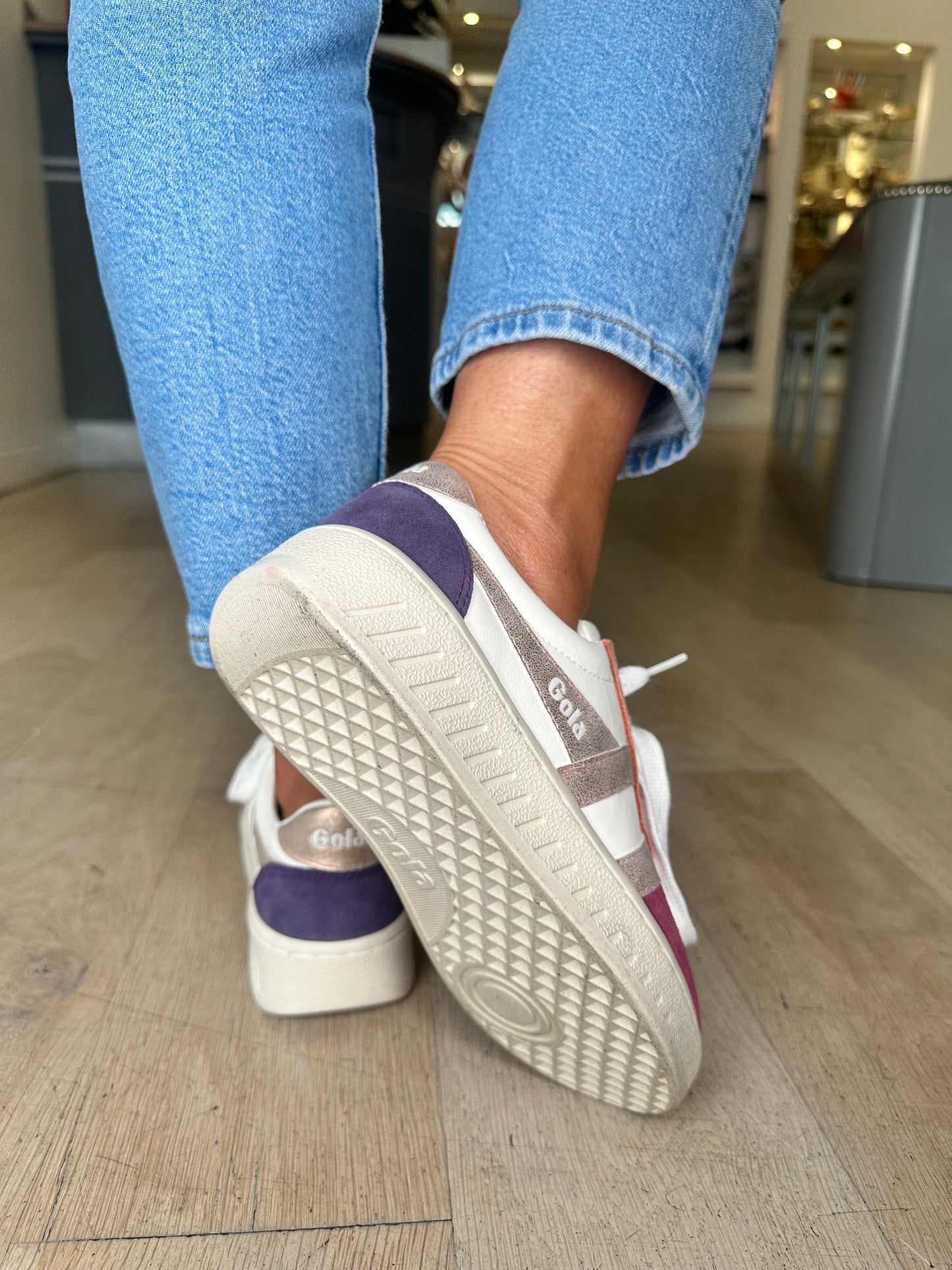 Gola - Grandslam Quadrant White/Multi Trainer