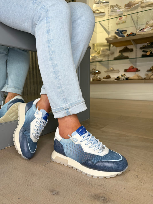Hispanitas - Multi Blue Mix Pull On Trainer