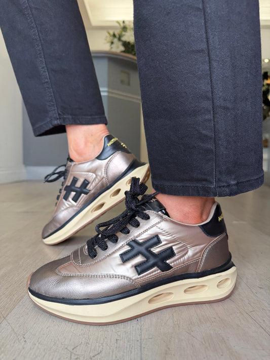 Another Trend - Metallic Bronze Sporty Sole Trainer