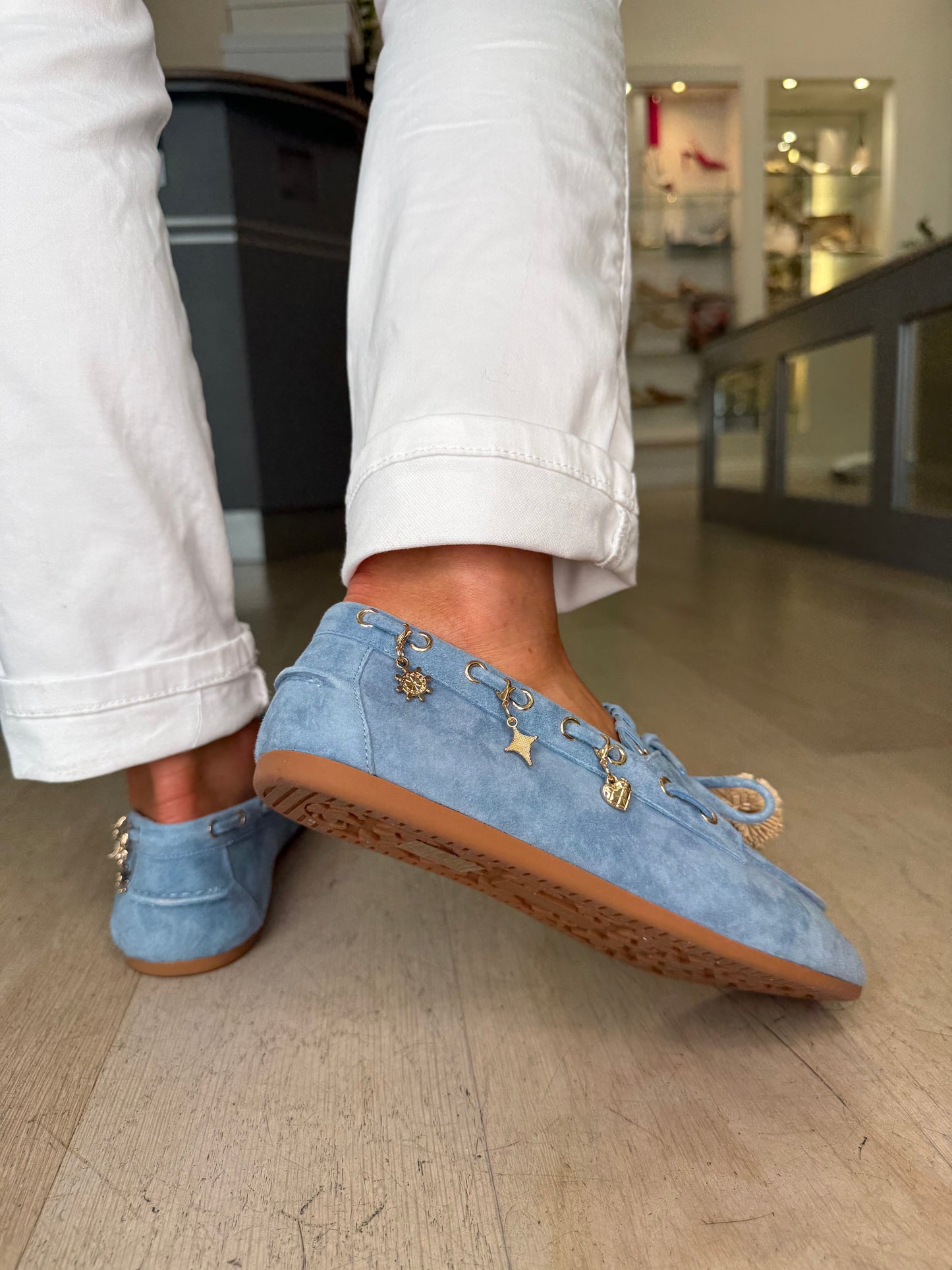 Lodi - Jean Suede Moccasin Slip On Shoe