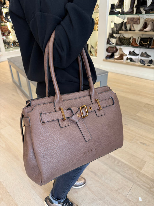 Hispanitas -Avellana Tote Bag With Rose Gold Hardware