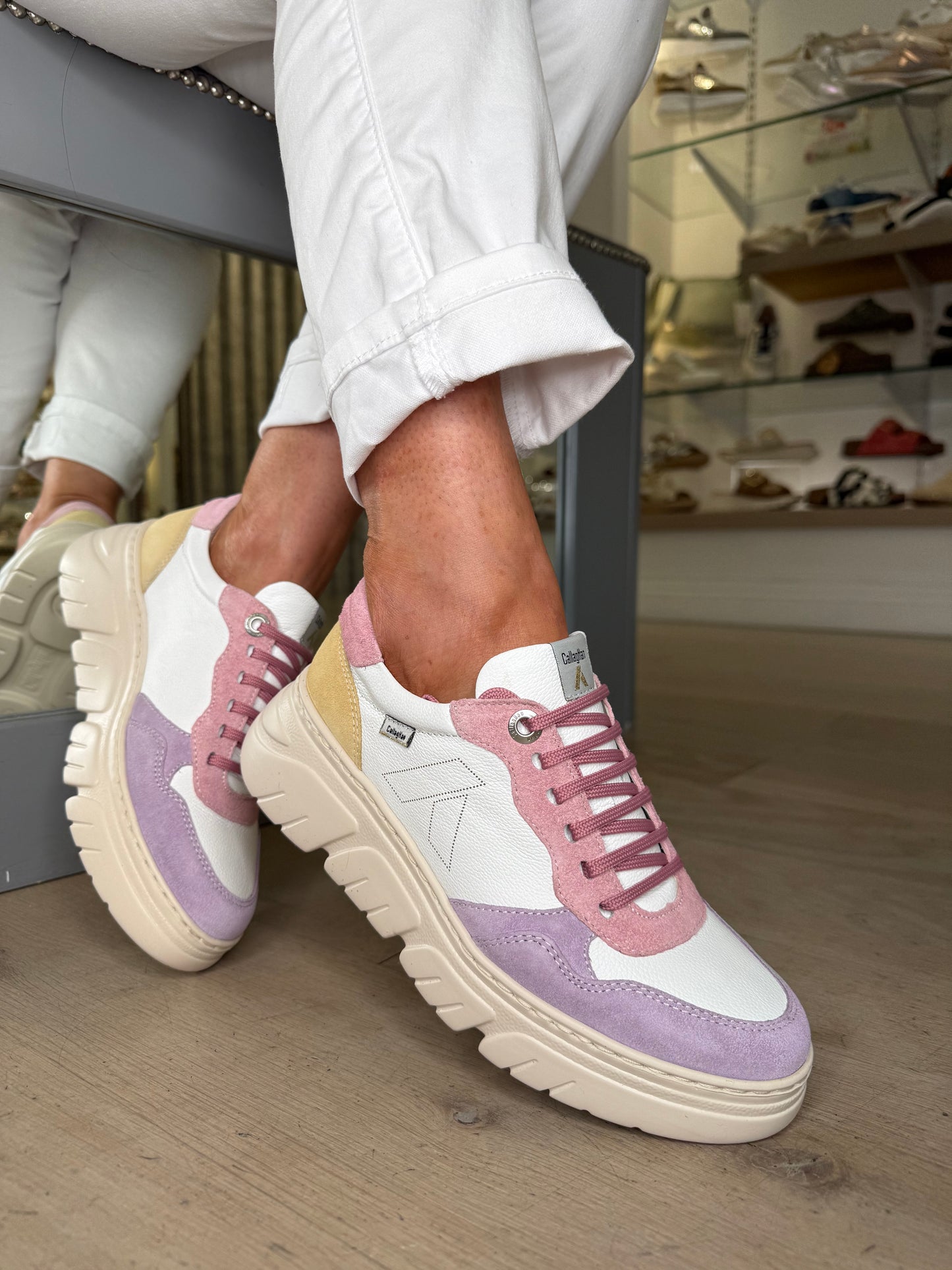Callaghan - Leather & Suede Mix Multi Trainer