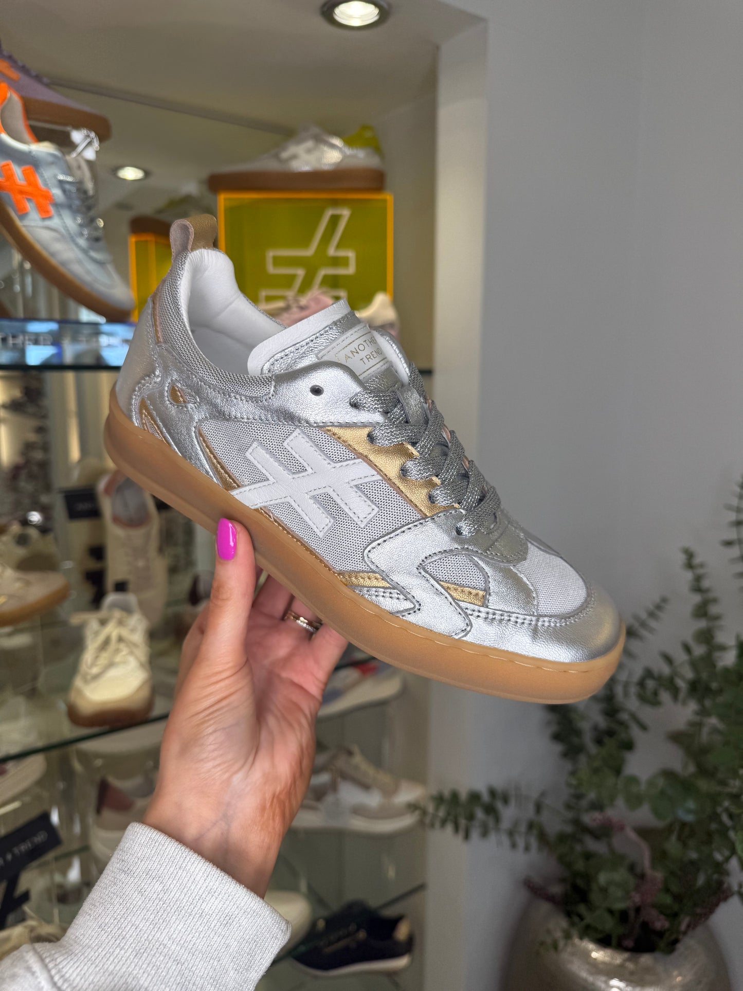 Another Trend - Multi Metallic Gold & Silver Mix Trainer