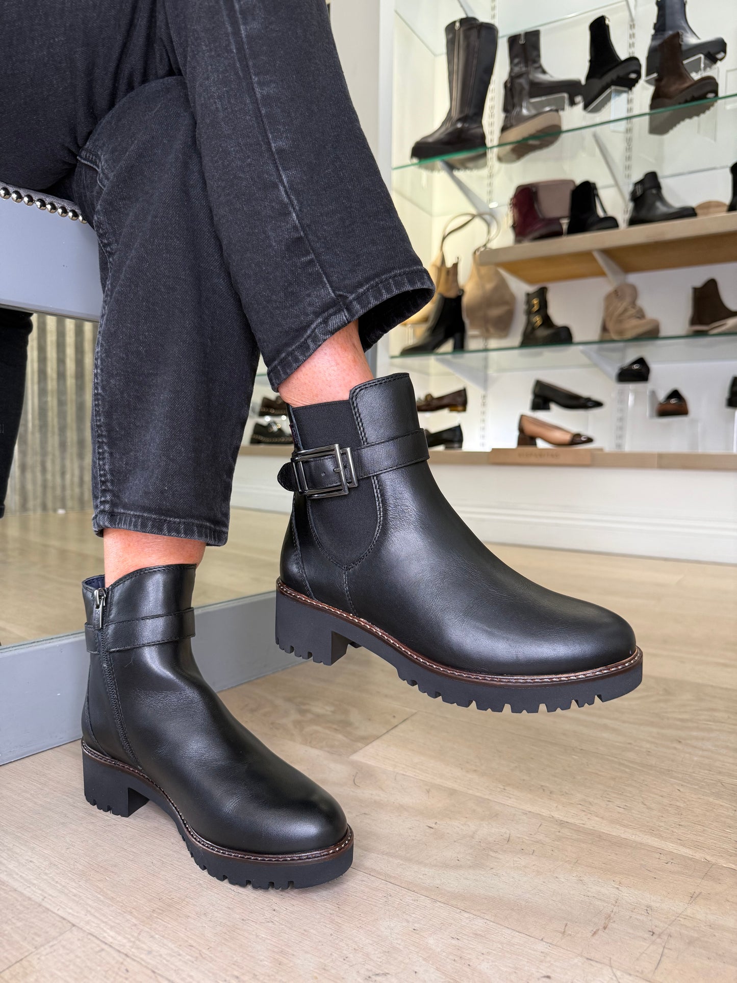 Callaghan - Black Nappa Leather Chelsea Style Boot