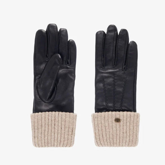 Emu Australia - Loch Black/Taupe Leather Gloves