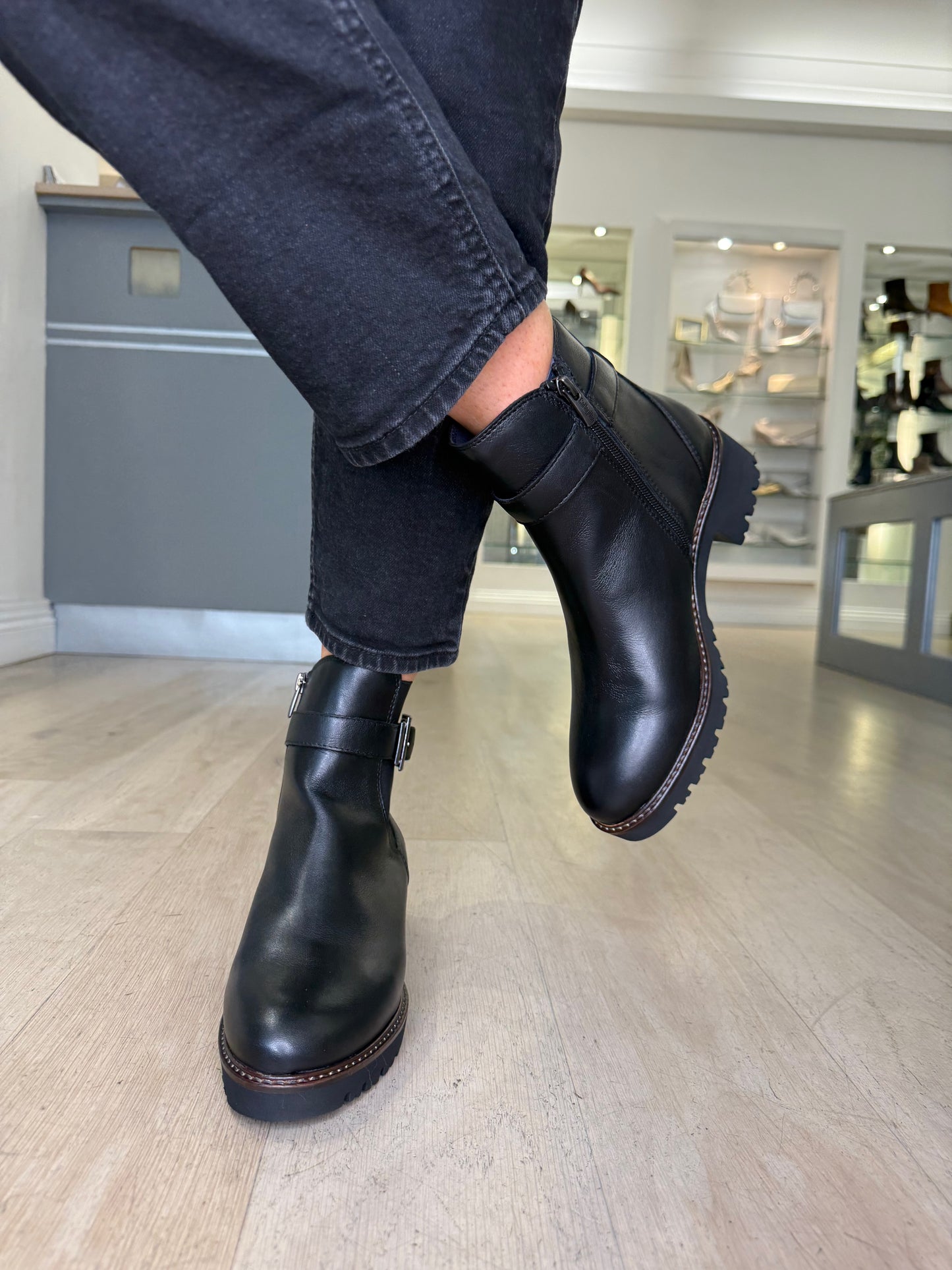 Callaghan - Black Nappa Leather Chelsea Style Boot