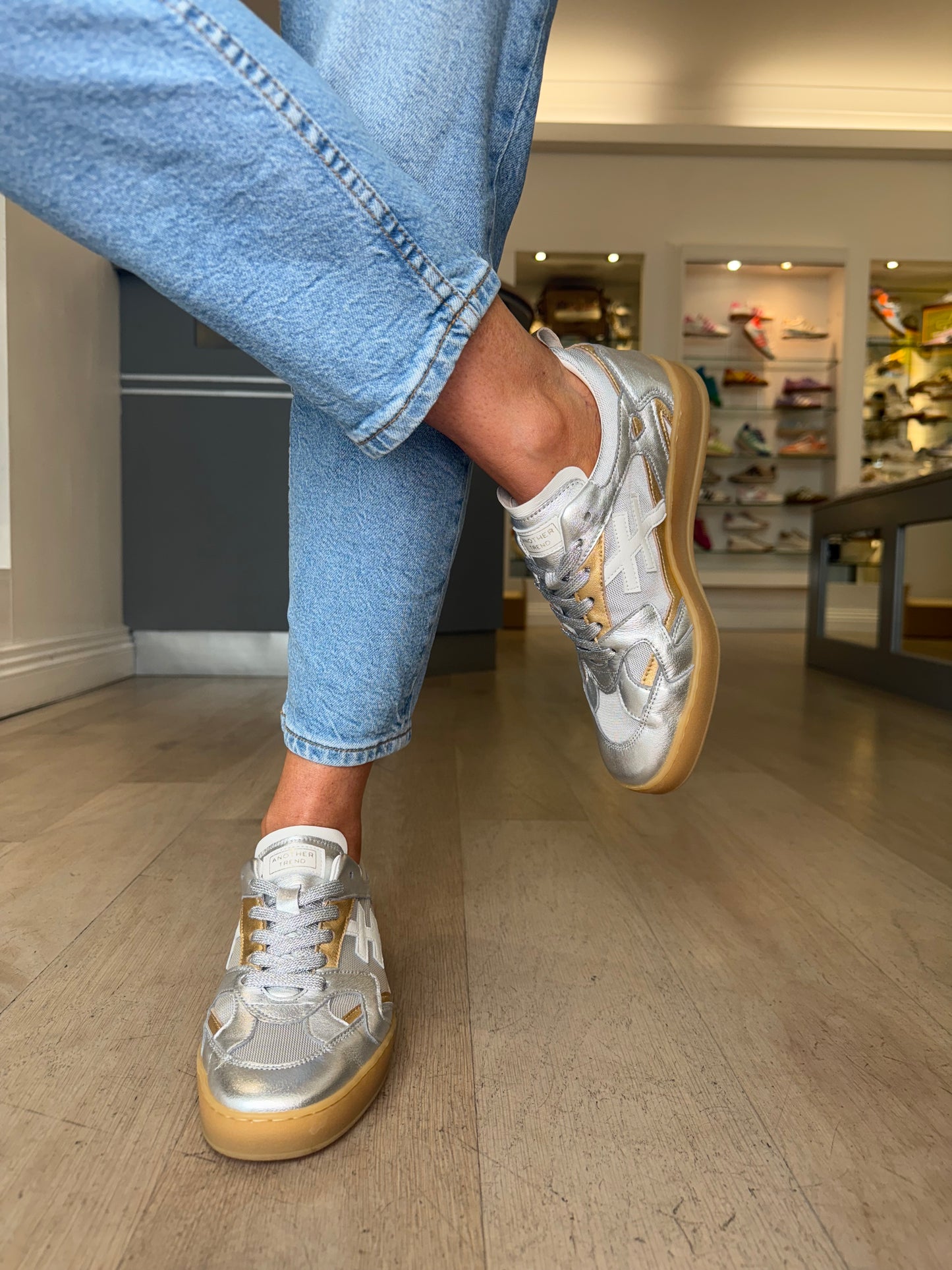 Another Trend - Multi Metallic Gold & Silver Mix Trainer