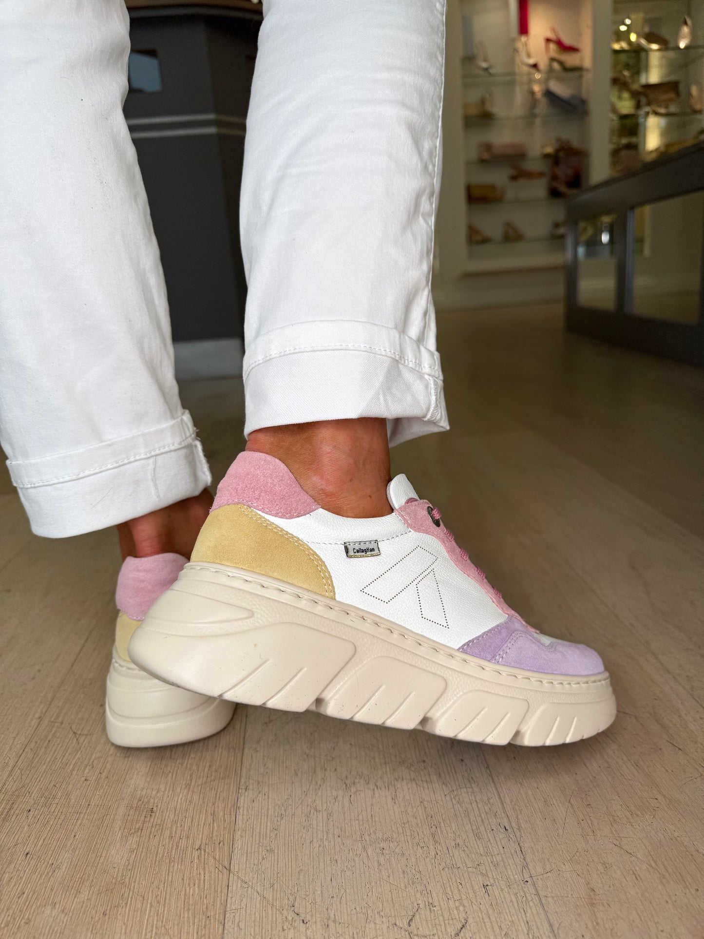 Callaghan - Leather & Suede Mix Multi Trainer