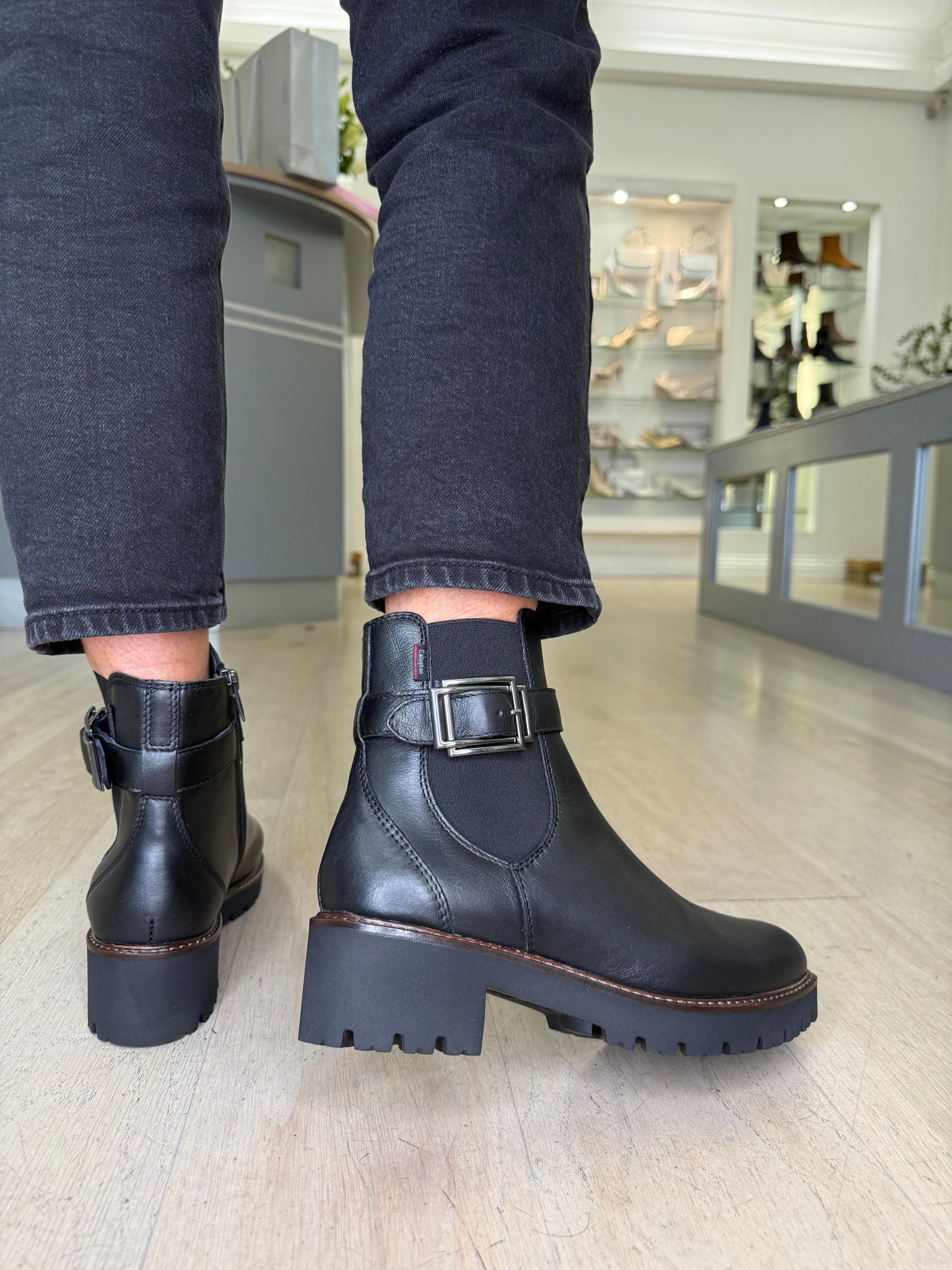 Callaghan - Black Nappa Leather Chelsea Style Boot