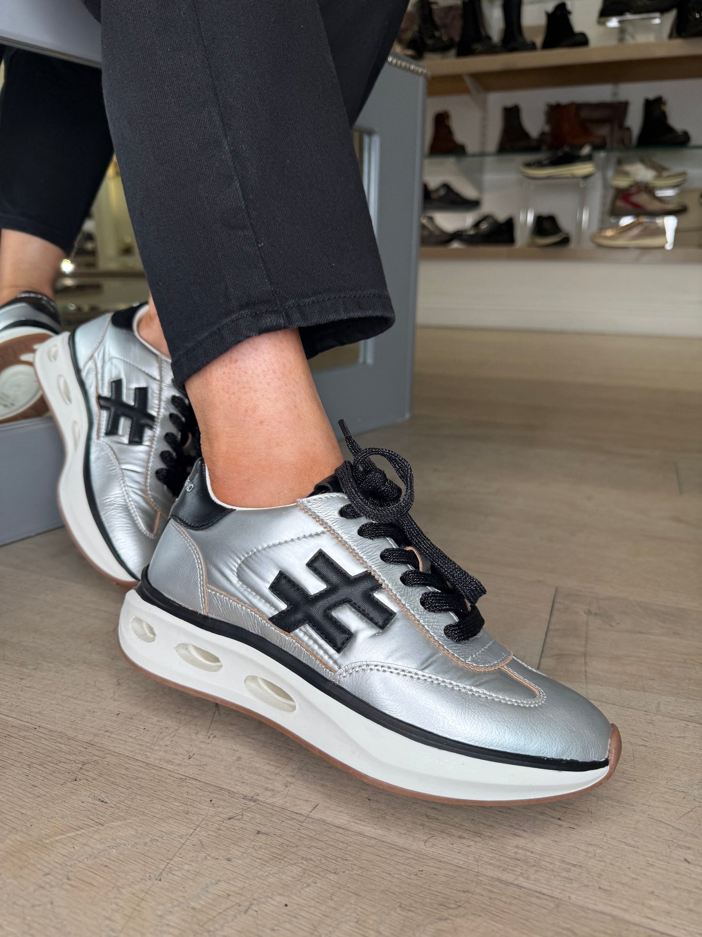 Another Trend - Silver Sporty Sole Trainer