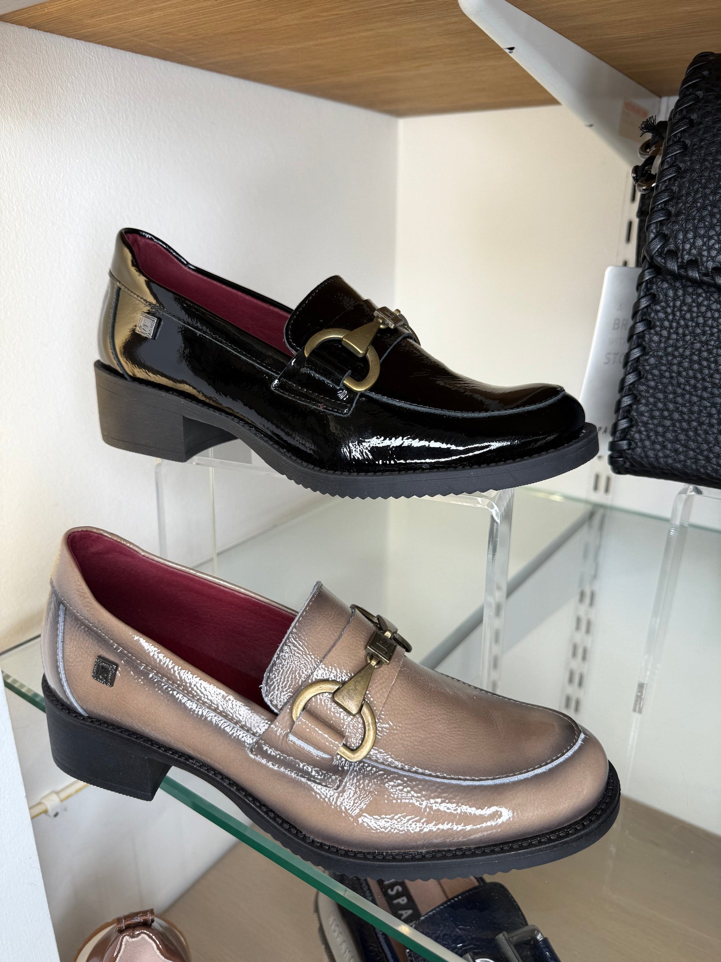 Jose Saenz - Taupe Flexy Patent Loafer