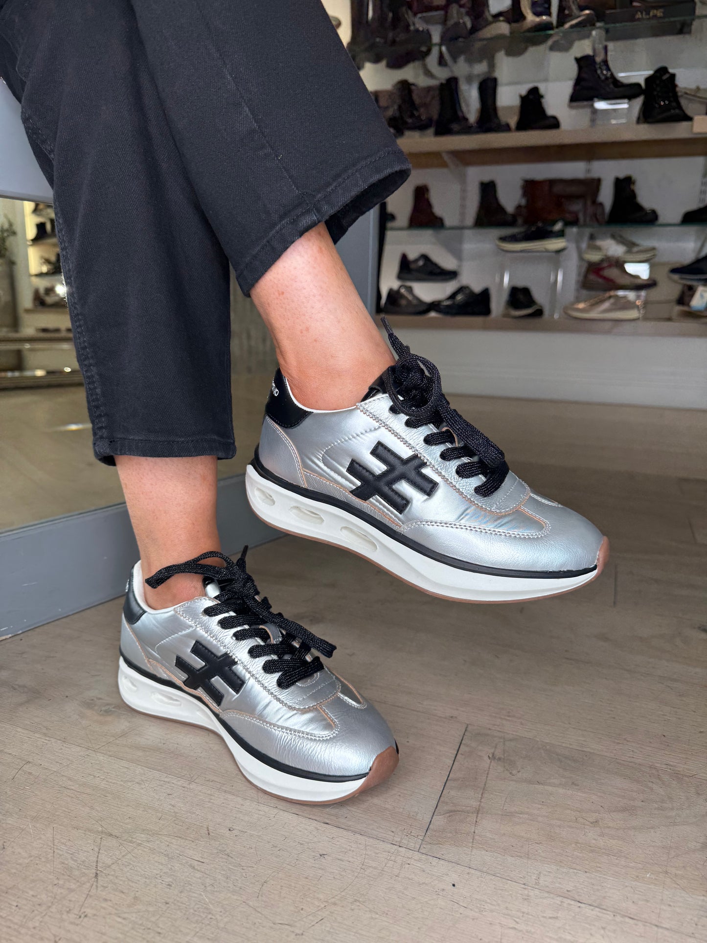 Another Trend - Silver Sporty Sole Trainer