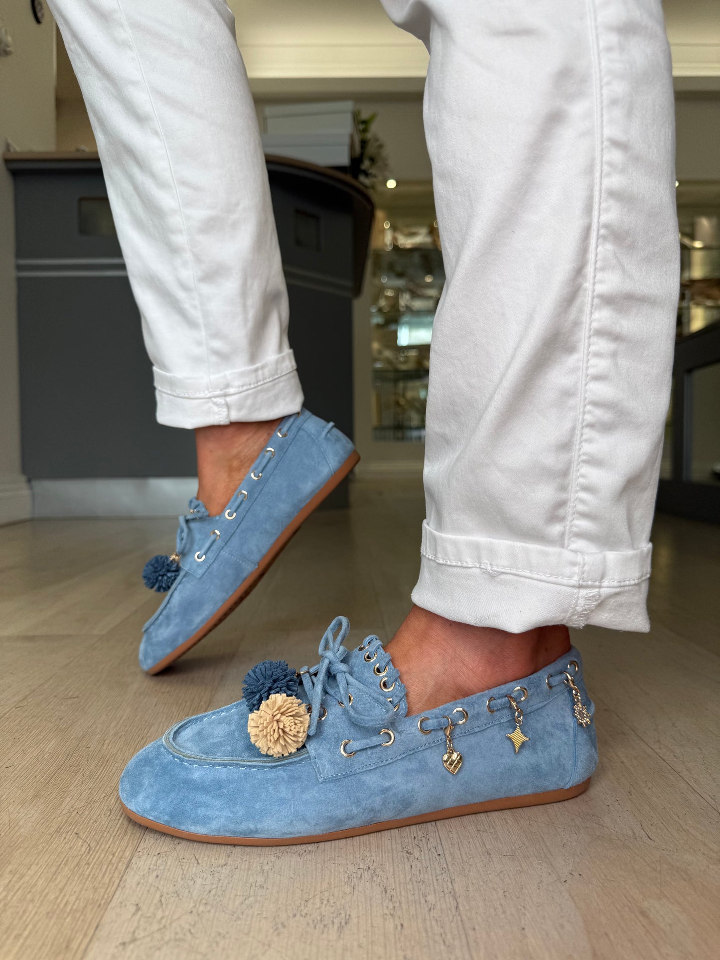 Lodi - Jean Suede Moccasin Slip On Shoe