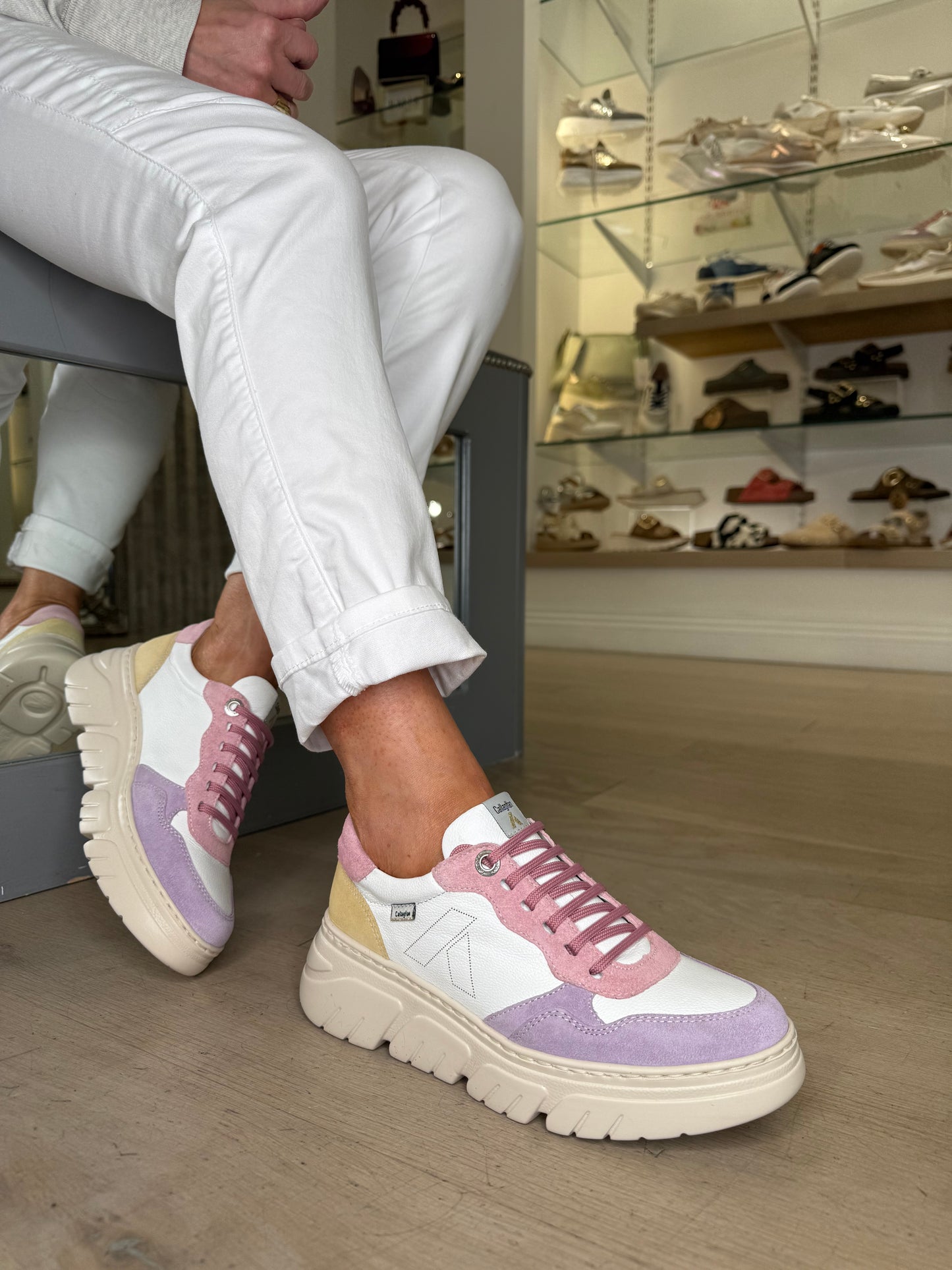 Callaghan - Leather & Suede Mix Multi Trainer