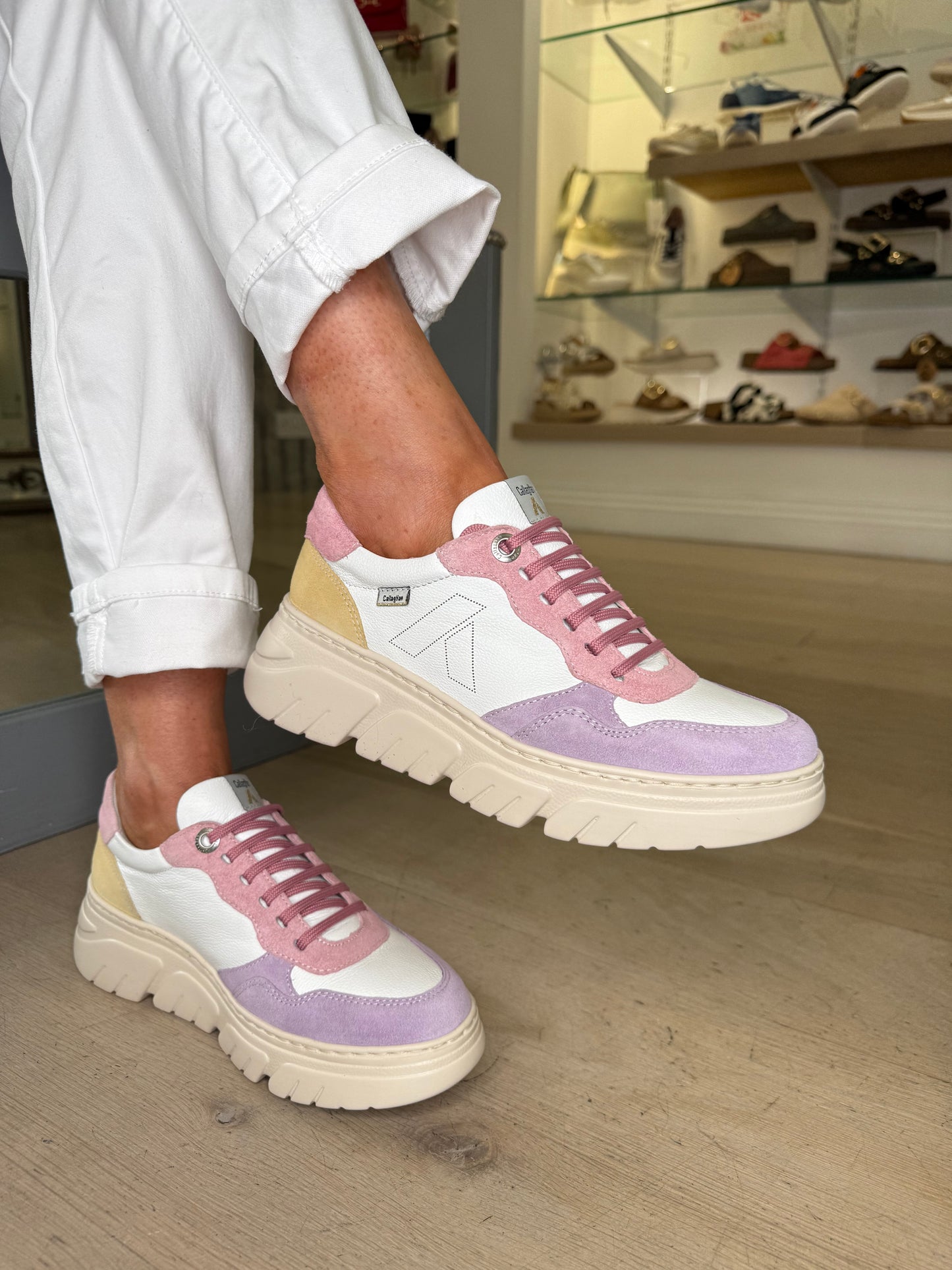 Callaghan - Leather & Suede Mix Multi Trainer