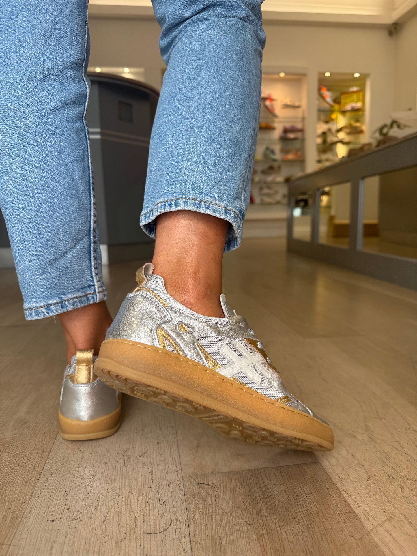 Another Trend - Multi Metallic Gold & Silver Mix Trainer
