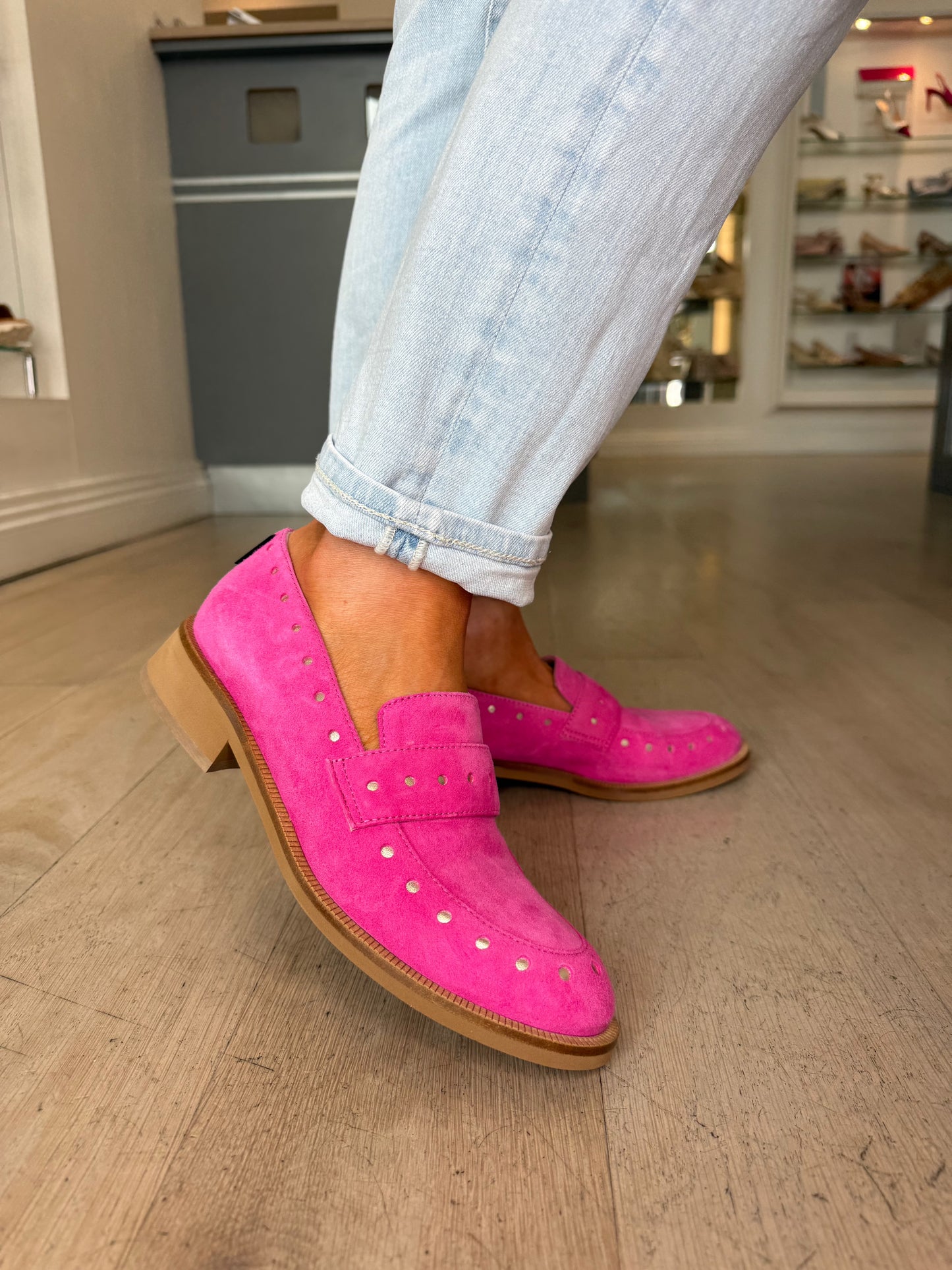 Marco Moreo - Hot Pink Suede Loafers
