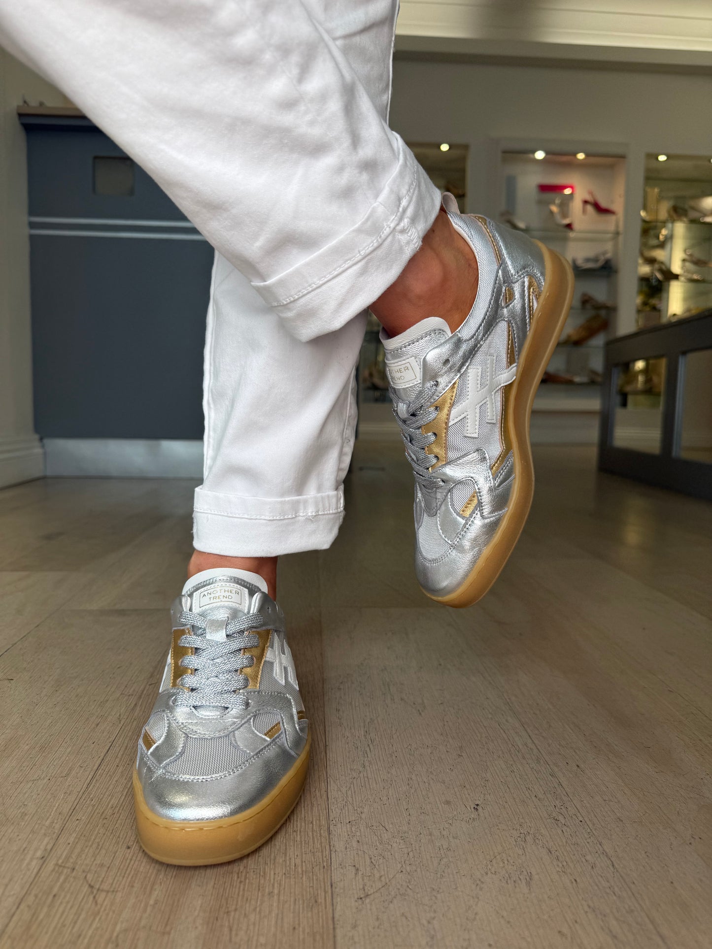 Another Trend - Multi Metallic Gold & Silver Mix Trainer