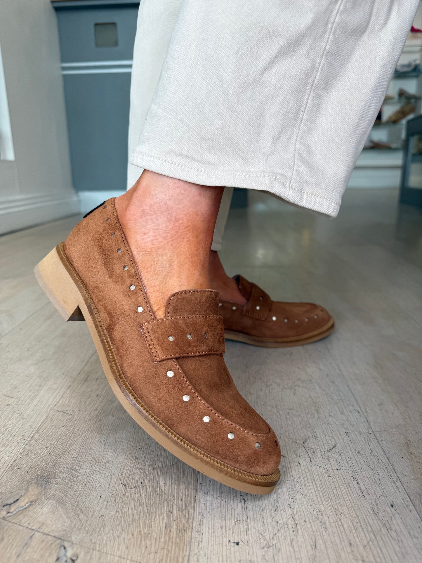 Marco Moreo - Tobacco Suede Loafers
