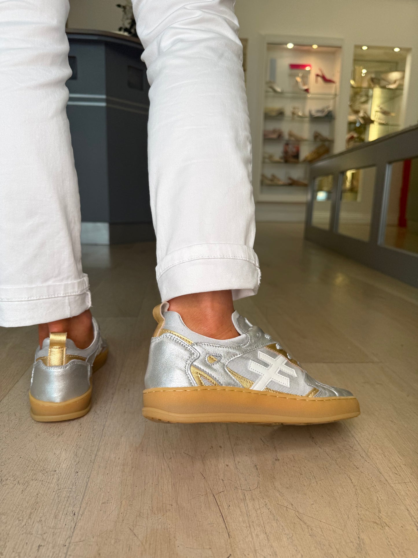 Another Trend - Multi Metallic Gold & Silver Mix Trainer