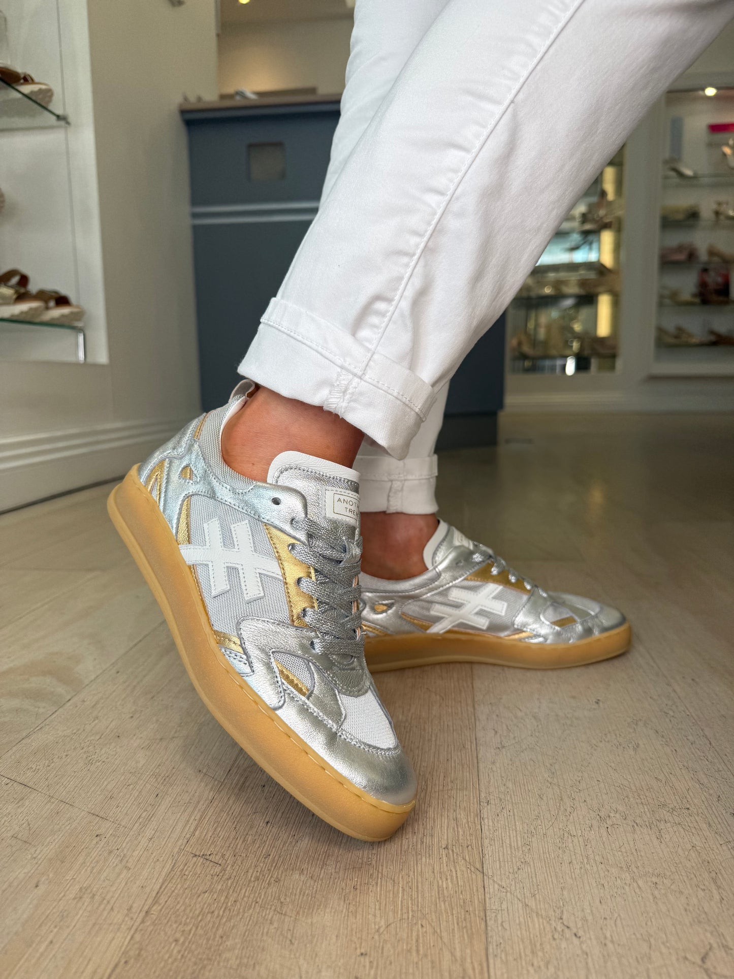Another Trend - Multi Metallic Gold & Silver Mix Trainer