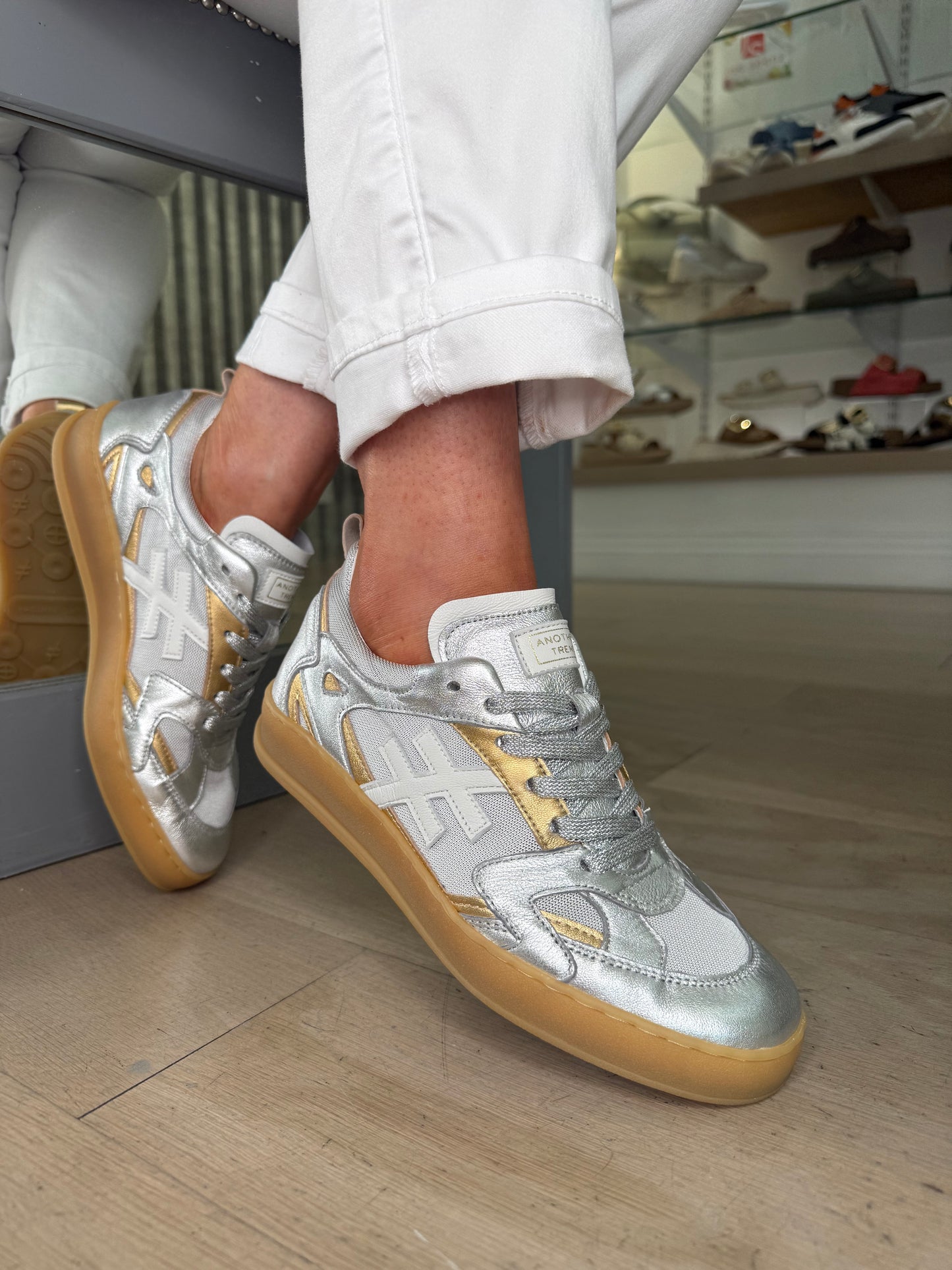 Another Trend - Multi Metallic Gold & Silver Mix Trainer