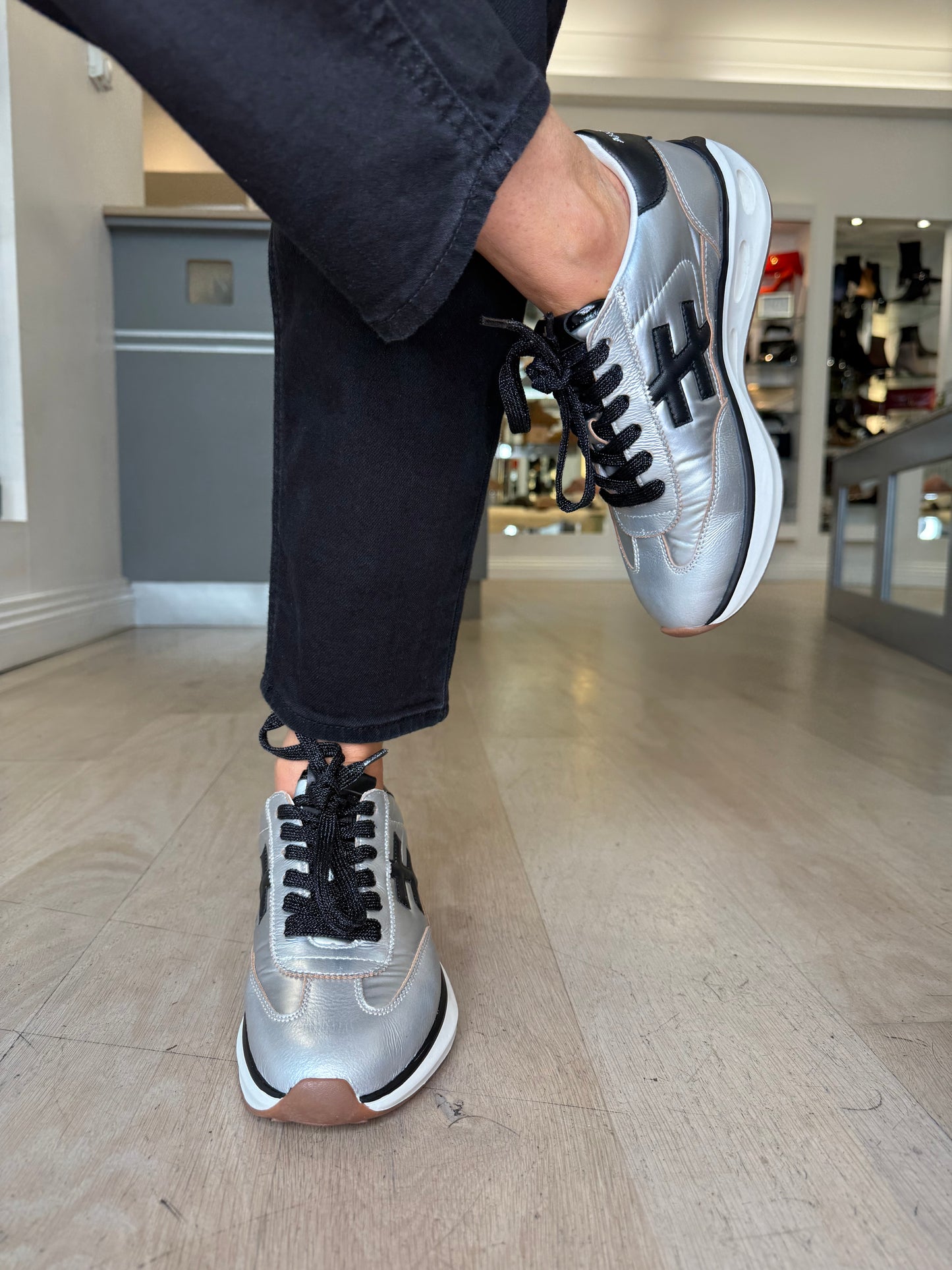 Another Trend - Silver Sporty Sole Trainer